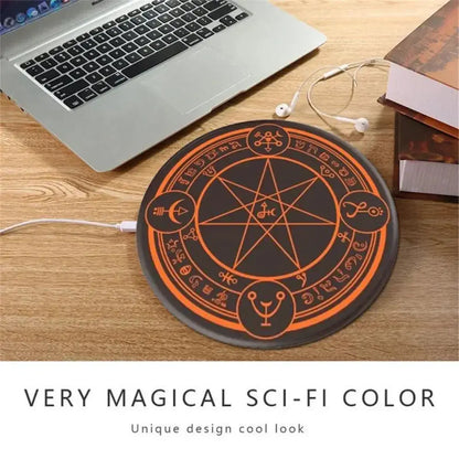 10W Qi Wireless Fast Charger Circle Magic Optical Array Wireless Charging For QI Standard Full Range Wireless Charging Phone Vivivigood Store
