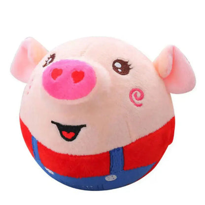 Cartoon Pig Active Moving Pet Plush Toy USB Rechargeable Interactive