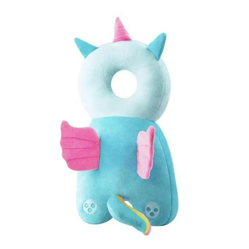 Almohada de seguridad para la cabeza de recién nacidos, mochila con cojín de protección para la caída de la cabeza de bebés y niños pequeños, dibujos animados, suave.