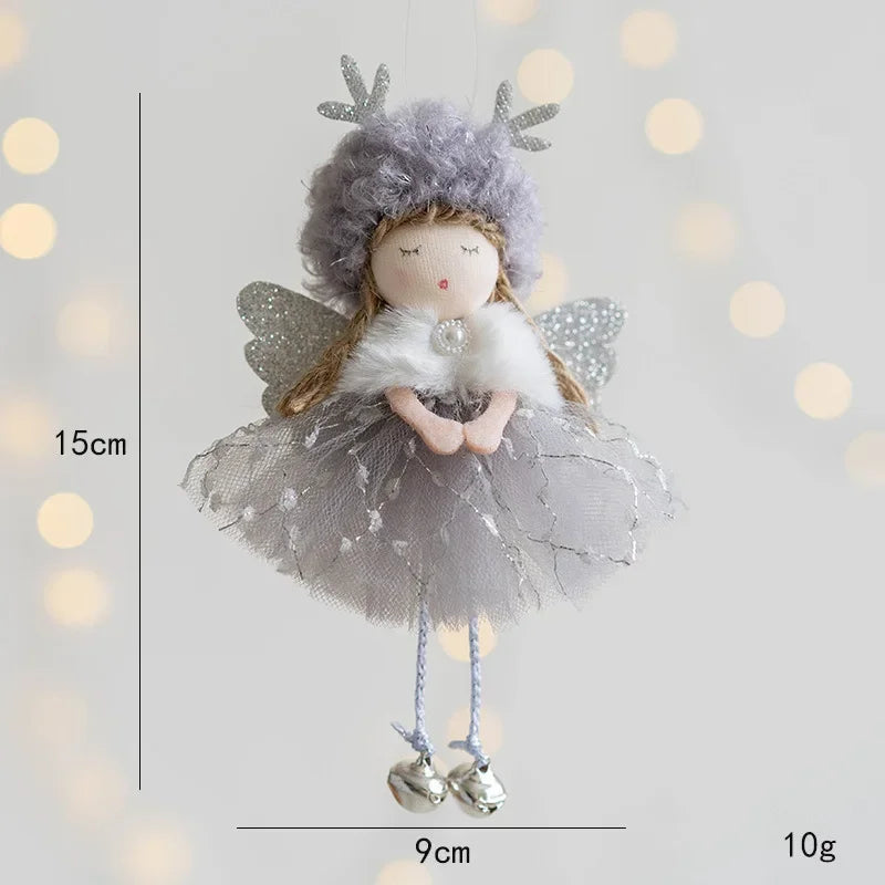 Girl With Plush Deer Antlers Christmas Tree Ornament Shop1104342847 Store