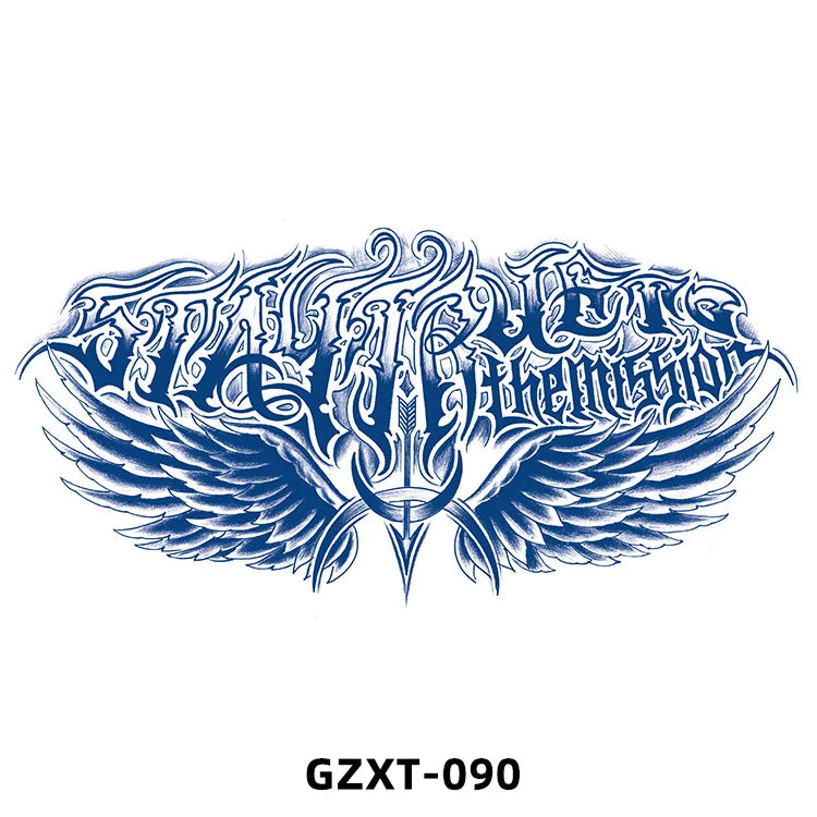 New Wholesale Juice Chest Stickers Tattoo Herbal Semi-permanent Back Tatoo Wings Tattoo Stickpaper WAM-girl Store Store