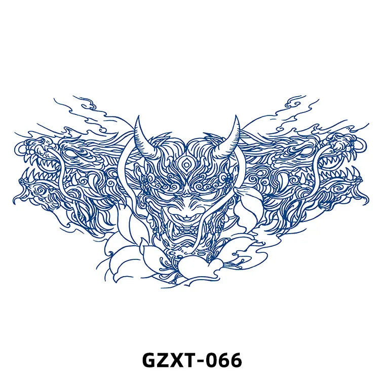 New Wholesale Juice Chest Stickers Tattoo Herbal Semi-permanent Back Tatoo Wings Tattoo Stickpaper WAM-girl Store Store