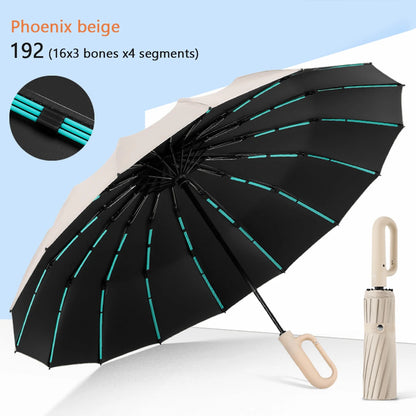 Reflective Auto Open Windproof Umbrella