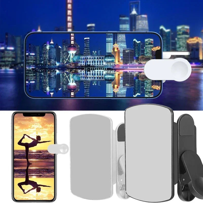 Kit MirrorClip: Reflejo instantáneo para selfis impecables