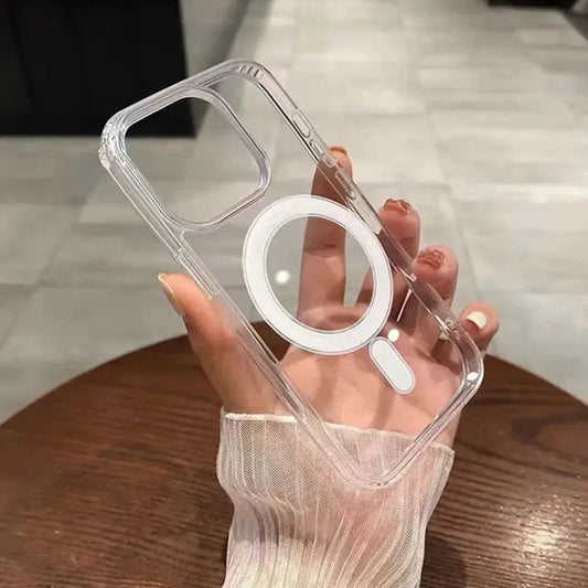 Clear For Magsafe Magnetic Wireless Charging Case For iPhone 15 14 13 AliExpress