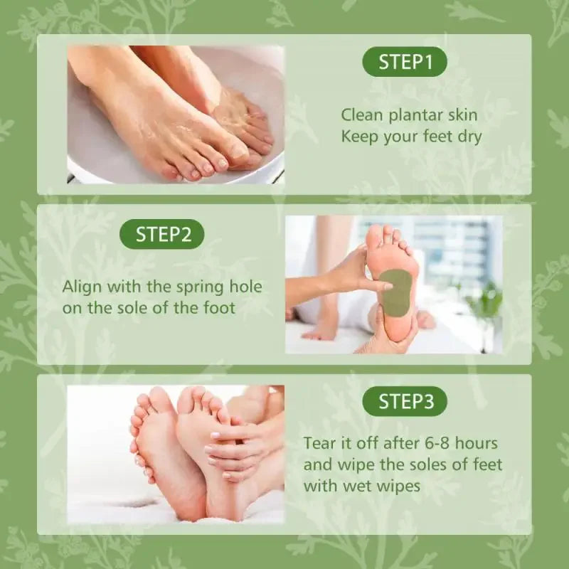 12Pcs/1 Pack Natural Wormwood Artemisia Argyi Detox Foot Care Patche Pad Weight Loss Relieve Stress Relaxation Deep Cleansing