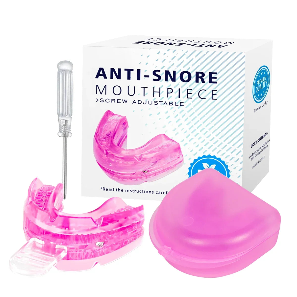 Adjustable Anti Snoring Mouth Guard Anti-Snoring Mouthpiece Sleeping Devices Bruxism Snoring Stopper Improve Sleep Mouthpiece