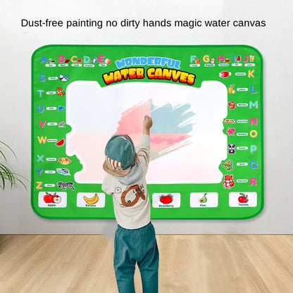 150X100cm Magic Water Canvas Graffiti Drawing Board Repeatedly Doodle Water Painting Carpet  Reusable Drawing Mat Kids Toy Gift