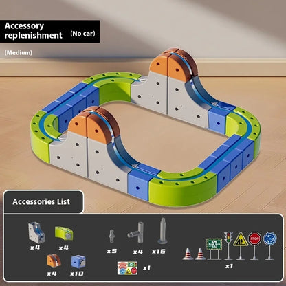 MagniTrack™ – Creative Magnetic Rail Car Adventure Set 🚄✨