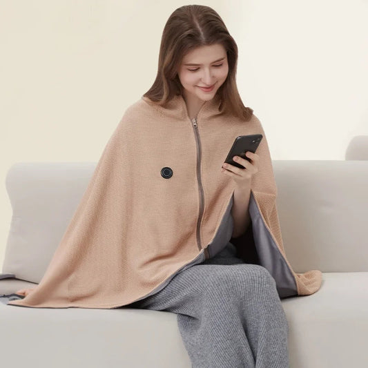 Cozy Comfort: Portable USB Heated Blanket Shawl for On-the-Go Warmth DD-Home Store