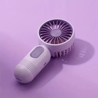 Mini Handheld USB Rechargeable Fan - 3 Speeds, Portable & Lightweight