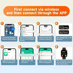 New SmartWatch 1.83" Big Color Screen Full Touch Custom Dial Smart