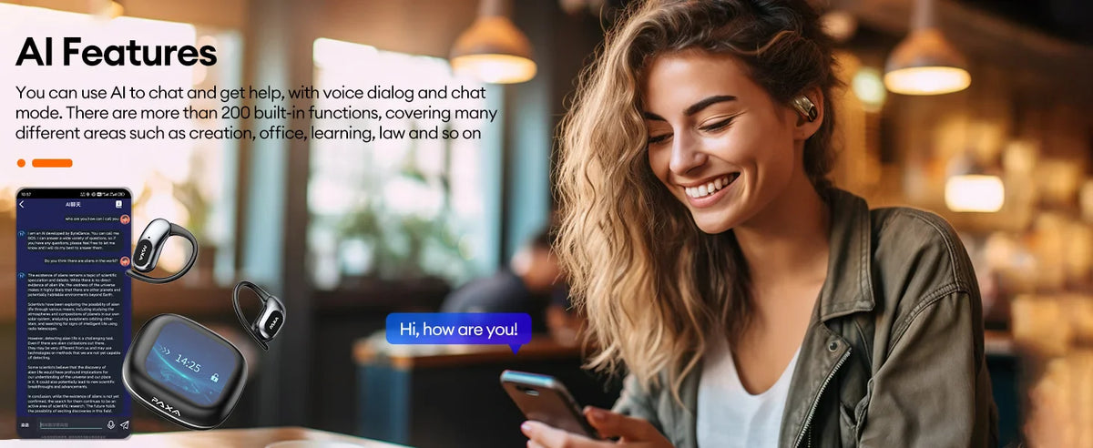 PAXA SpeakMate™ – AI Earbuds for 145 Languages