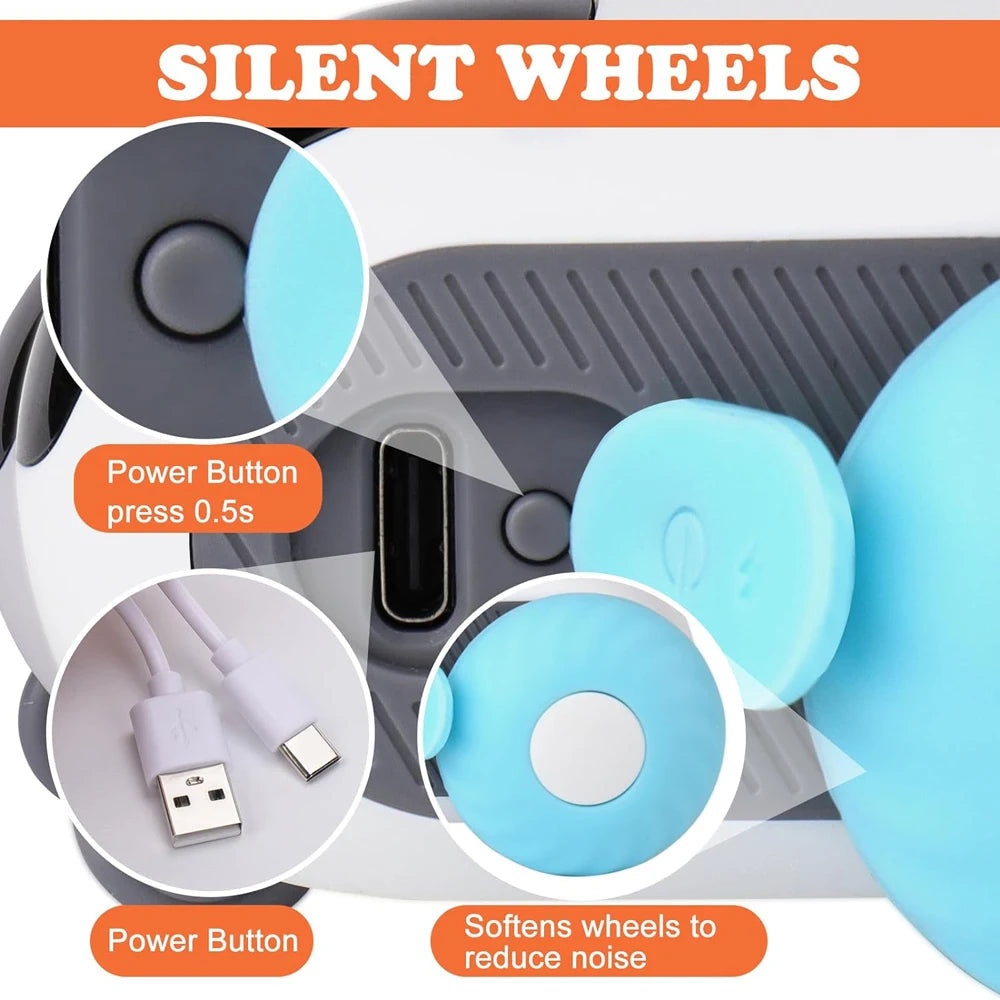 Smart Cat Toy 2 Modes Automatic Moving Remote Controlled Toy Car for Cats Dogs Interactive Playing Kitten Training Pet Supplies Stone's Store