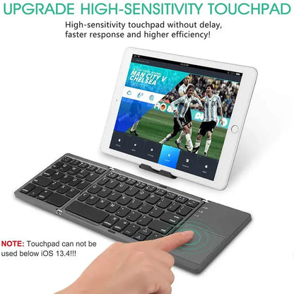 Russia/Spain Rechargerable Bluetooth Wireless Keyboard Foldable with