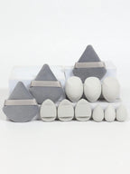 12-Piece All-Purpose Makeup Sponge Set, Made of 3 Loose Powder Puffs, 3 Mini Air Cushion Puffs, 3 Beauty Eggs and 3 Mini Beauty Shop Cherry Darling Store
