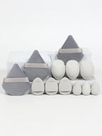 12-Piece All-Purpose Makeup Sponge Set, Made of 3 Loose Powder Puffs, 3 Mini Air Cushion Puffs, 3 Beauty Eggs and 3 Mini Beauty Shop Cherry Darling Store