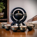 BloomBrew™ – Juego de té de cerámica giratorio para una elegancia sin esfuerzo 🍵