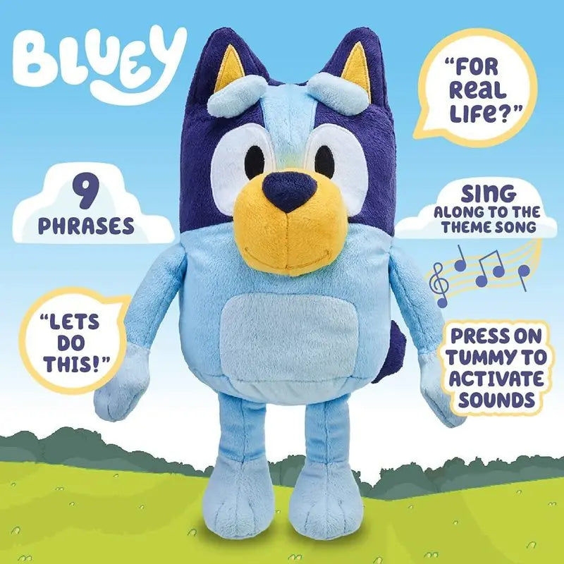 30cm Anime Peripherals Bluey Talking Plus Cute Bluey Dog Family Bingo Dog Music Sound Plush Toy For Children'S Birthday Gift South Bay Evans General Store