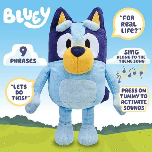 30cm Anime Peripherals Bluey Talking Plus Cute Bluey Dog Family Bingo Dog Music Sound Plush Toy For Children'S Birthday Gift South Bay Evans General Store