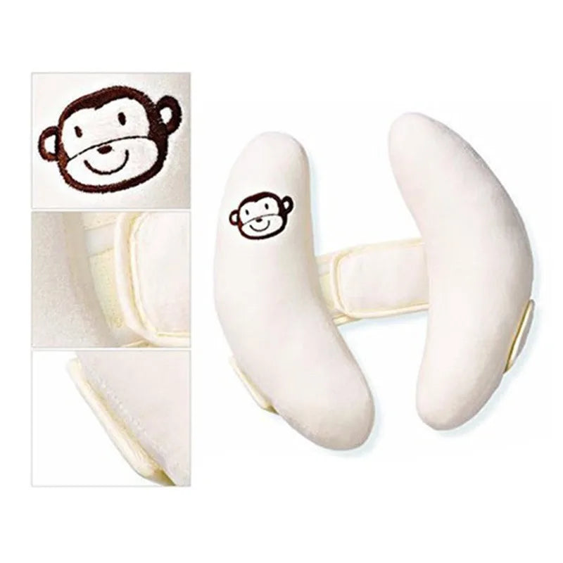 SnugNest™ – Almohada moldeadora de cabeza para bebés orgánica 👶💤