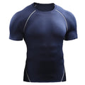 2025 Compression T Shirt Men Summer Sportswear Running T-shirt Elastic Quick Dry Sport Tops Tee Athletic Gym Workout Shirts Men