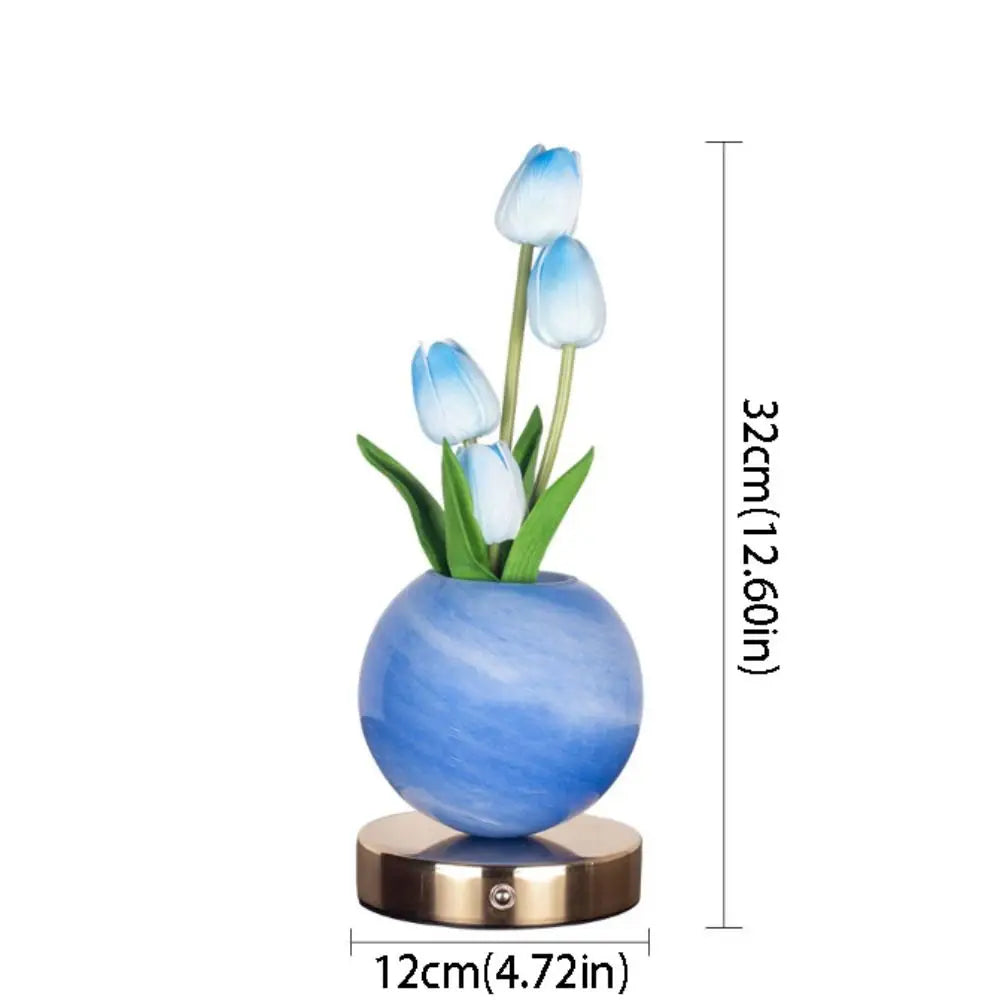 TulipGlow™ Table Lamp 🌷✨ — Touch-Controlled Floral Elegance