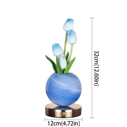 TulipGlow™ Table Lamp 🌷✨ — Touch-Controlled Floral Elegance