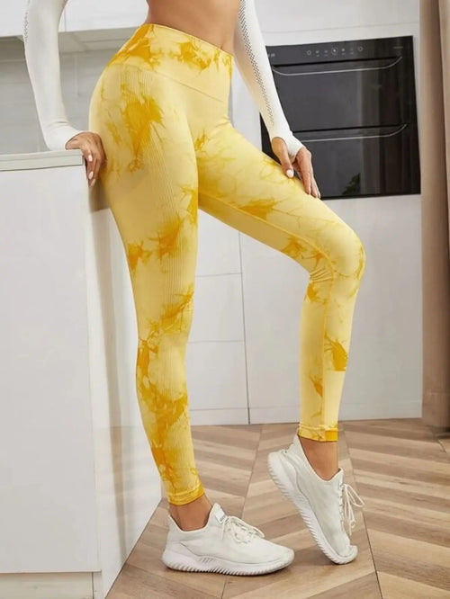 Seamless High Waist Leggings Women Tie Dye Leggings Fitness Sports