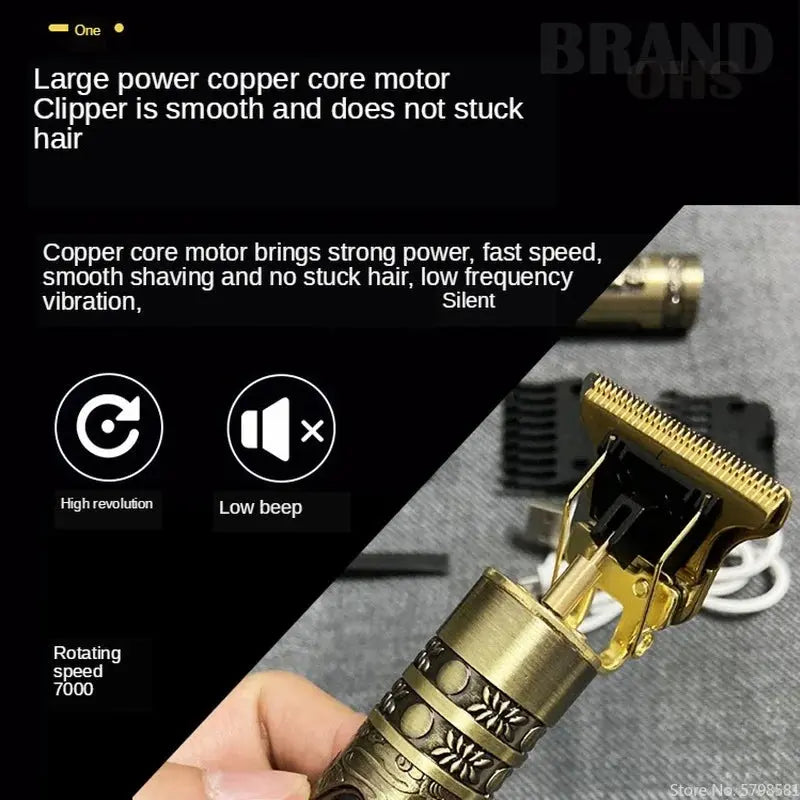 Affordable T9 Cordless Hair Clippers for Men - Compact & Quiet Grooming Tool AliExpress