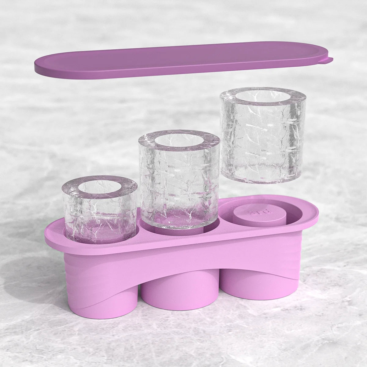 Ice Cube Tray for ST Cup Tumbler Cup , Cylinder-Shaped Silicone Ice Mold with Lid , Stanley Cup Accessories