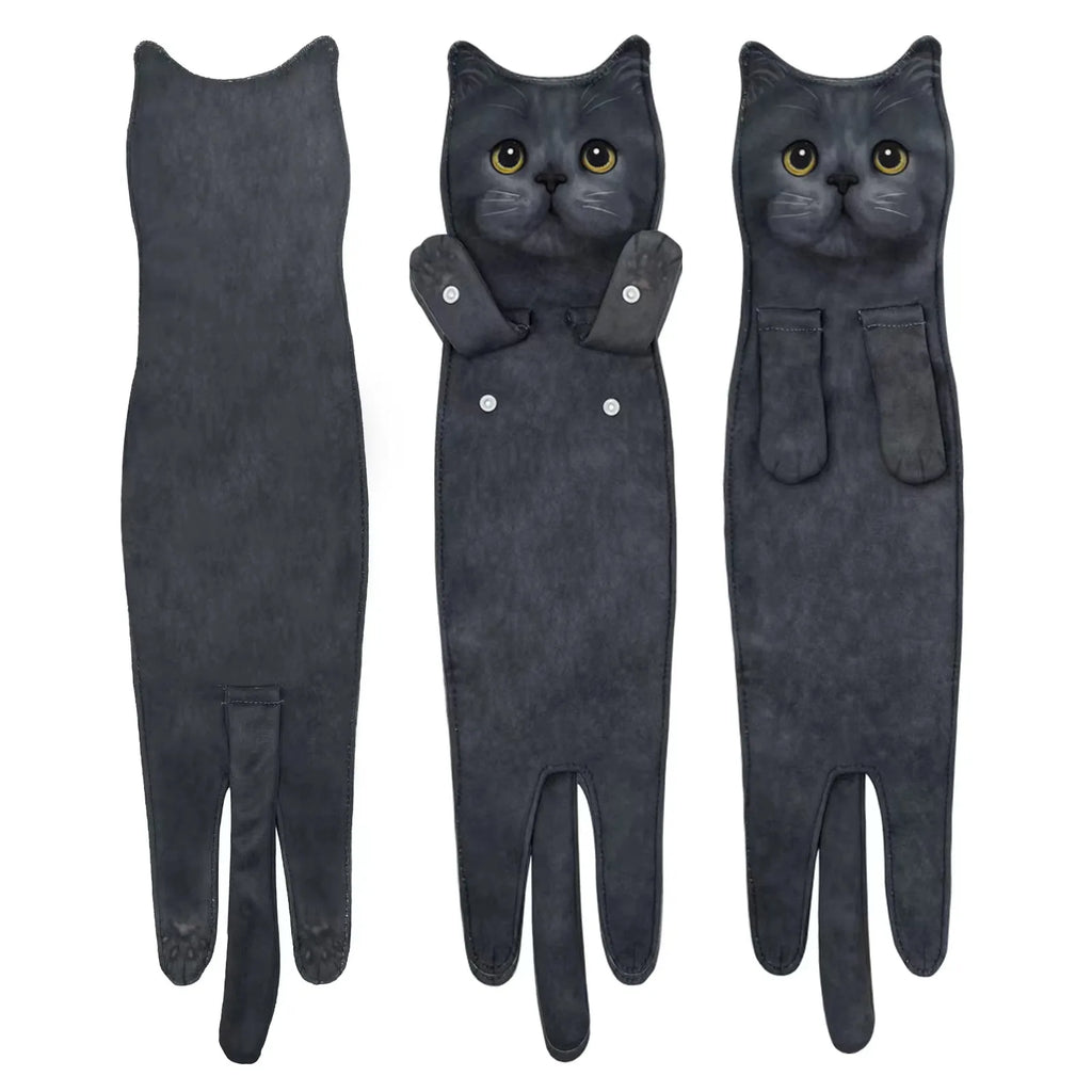 CatCling™ Funny Hanging Hand Towel 🐱😂