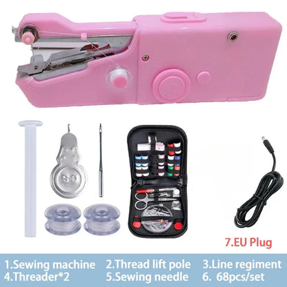 Portable Sewing Machine Manual Domestic Sewing Machine Presser Foot Handheld Rope-free Electric Quick Build DIY Apparel Supplies Shop1102636667 Store