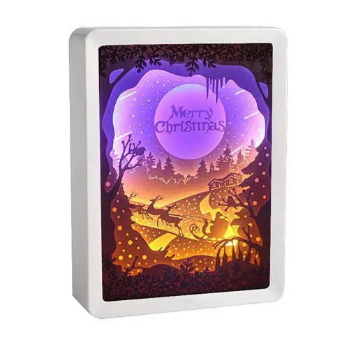 Howl's Moving Castle Anime Paper-Cut Light Decor - 3D Shadow Box Lamp