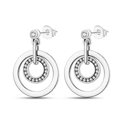 Hot 925 Sterling Silver Geometric Minimalist Series Drop Earrings For