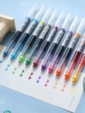 10 bolígrafos de gel de colores. Secado rápido, gran capacidad, 0.5 mm, adecuados para estudiantes, tomar notas, marcar, dibujar, contabilidad.