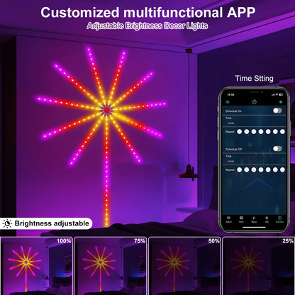Smart Fireworks Light Show – Sync to Music via App, No Fireworks Needed!
