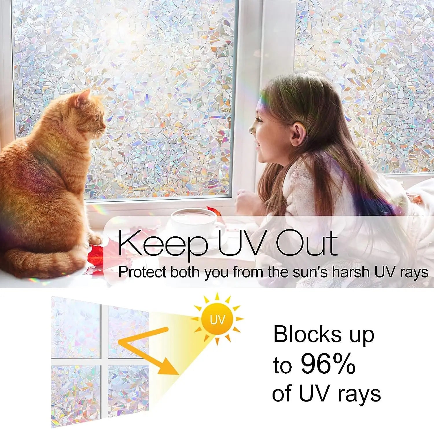GlassGlam™ Window Film 🌈 — Privacy with Stunning Colors