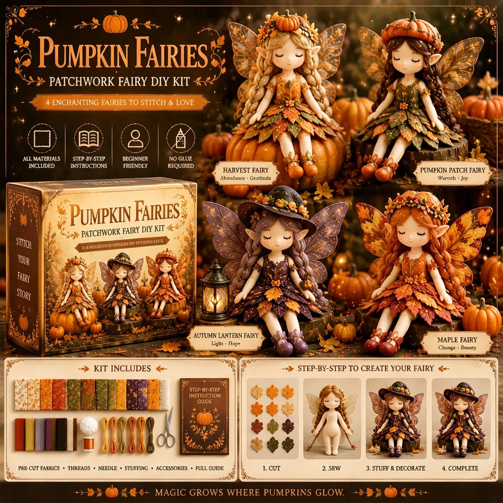 FairyStitch™ DIY Kit 🧚✨ — Create Magical Patchwork Art