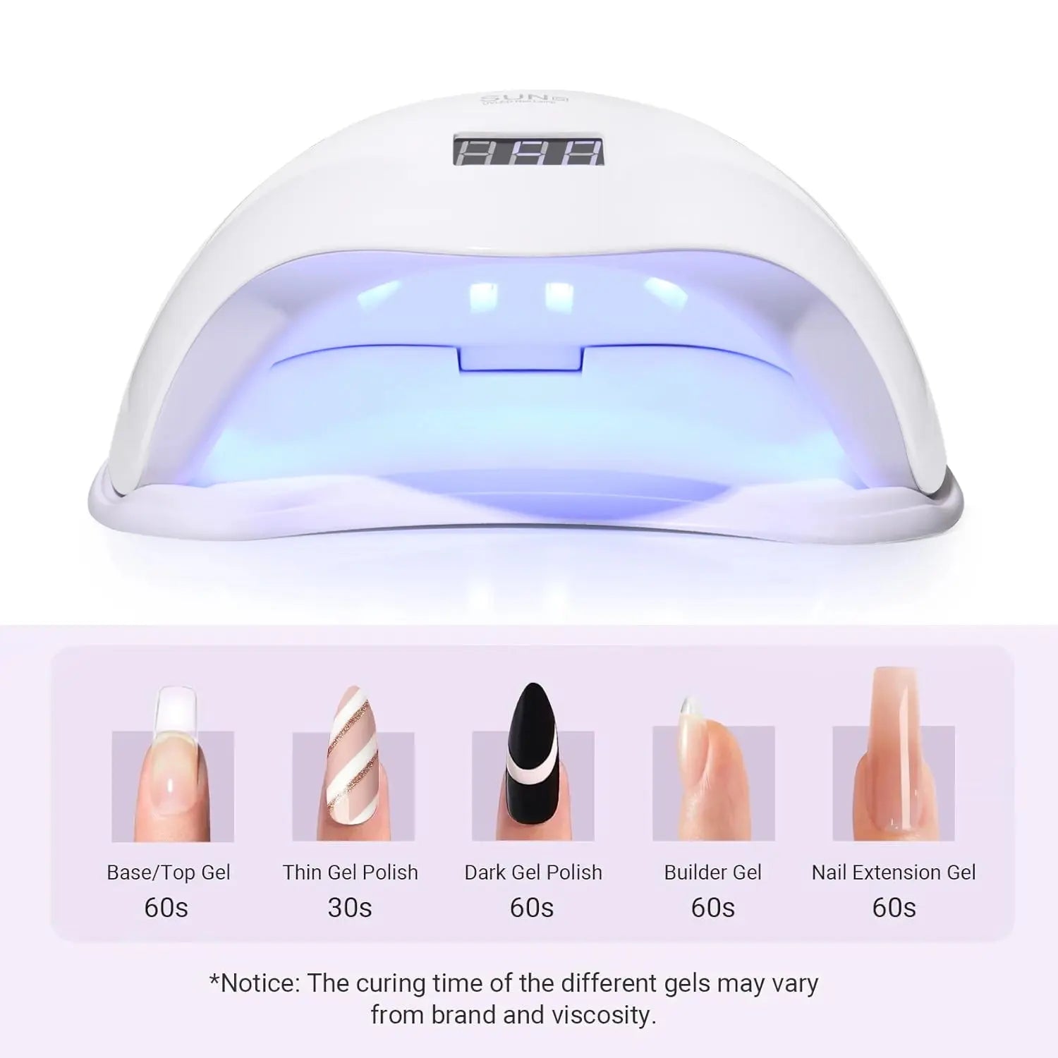 YIKOOLIN UV LED Nail Lamp 48W for Professional Saloon Fast Nail Gel Dryer With 4 Timers Automatic Sensor LCD Display YIKOOLIN Official Store