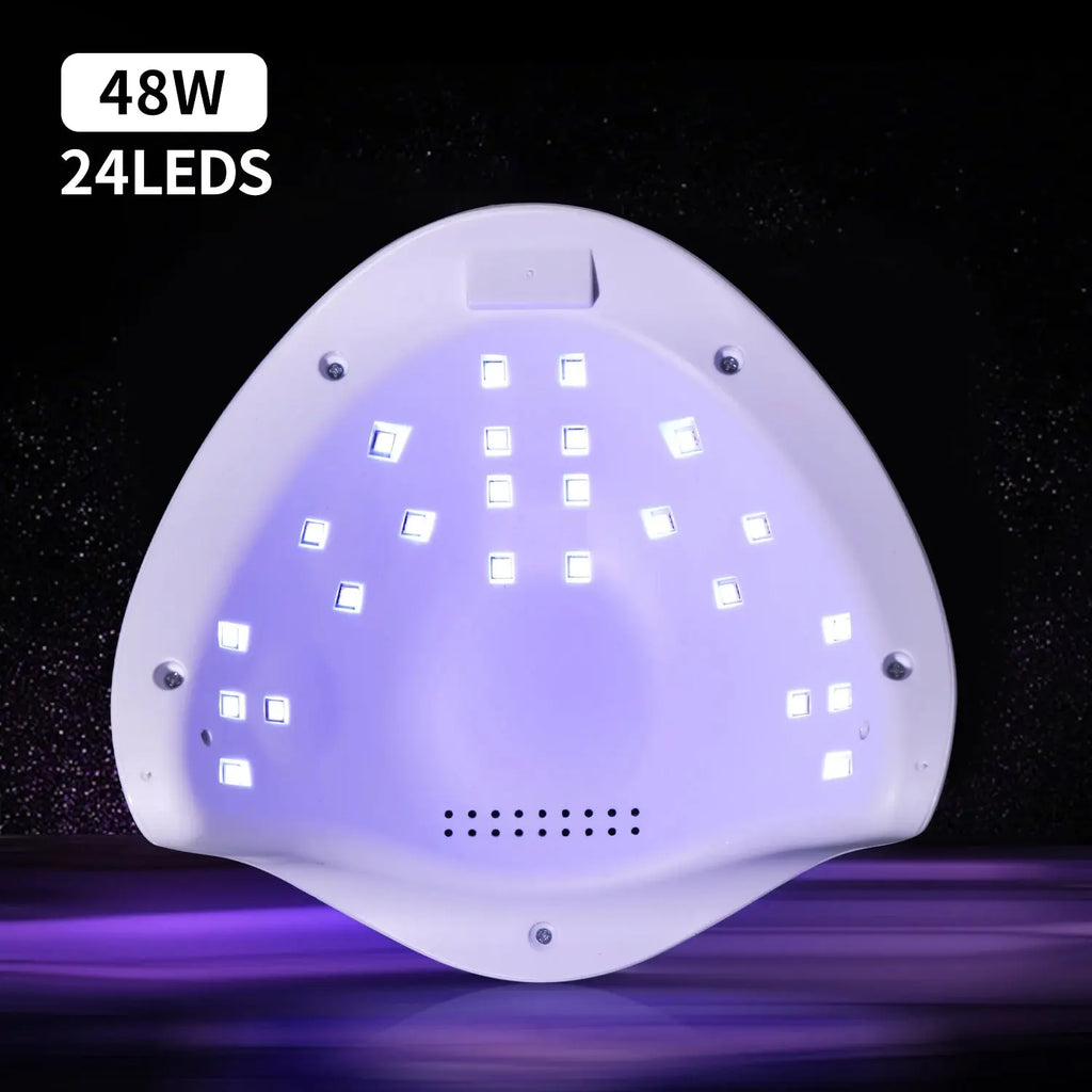 YIKOOLIN UV LED Nail Lamp 48W for Professional Saloon Fast Nail Gel Dryer With 4 Timers Automatic Sensor LCD Display YIKOOLIN Official Store