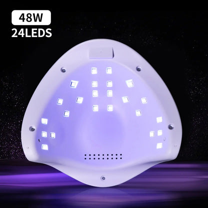YIKOOLIN UV LED Nail Lamp 48W for Professional Saloon Fast Nail Gel Dryer With 4 Timers Automatic Sensor LCD Display YIKOOLIN Official Store