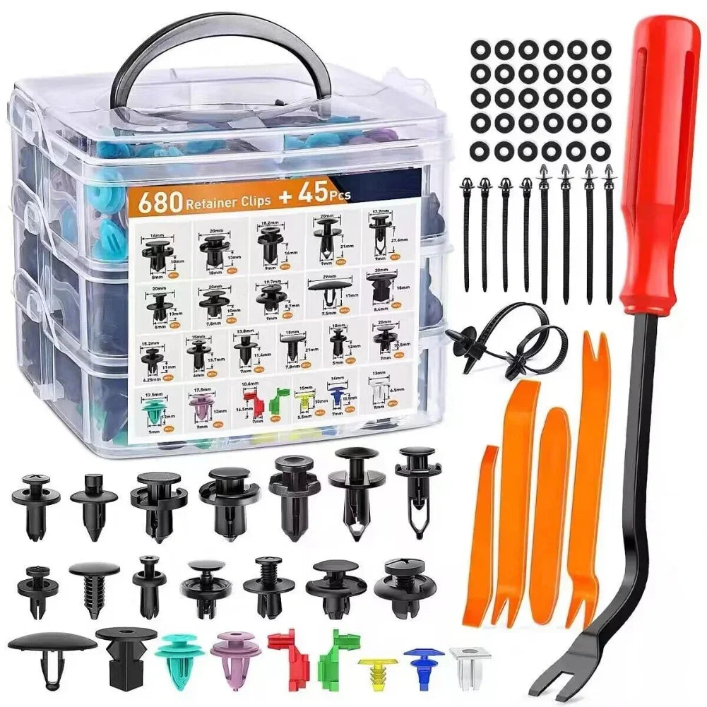 725-Piece Car Clip & Fastener Kit – Ultimate Removal & Replacement Tool! Car Speciality Supplies Store