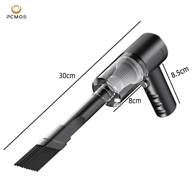 Wireless Vacuum Cleaner Dual Use for Home and Car 120W High Power Powerful Vacuum Cleaner Black PCMOS 1PC DaZhe Plus Store