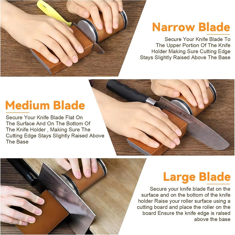 Razor Ready: Magnetic Rolling Knife Sharpener