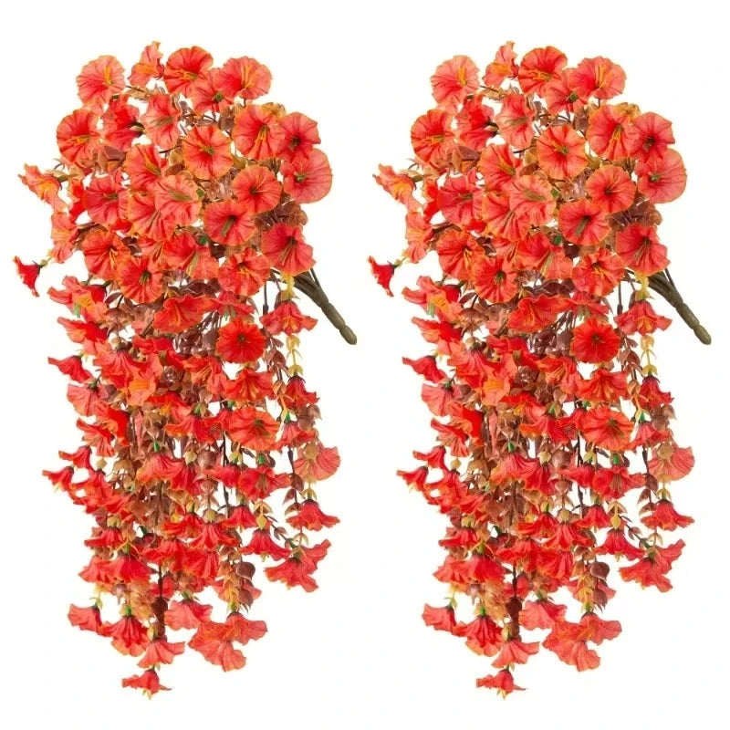 2pcs Artificial Hanging Flowers