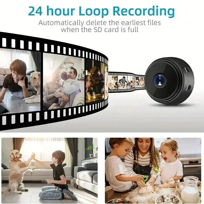 Mini wireless surveillance camera, WiFi, security monitoring, remote monitor, camera, smart home, A9 Stone's Store