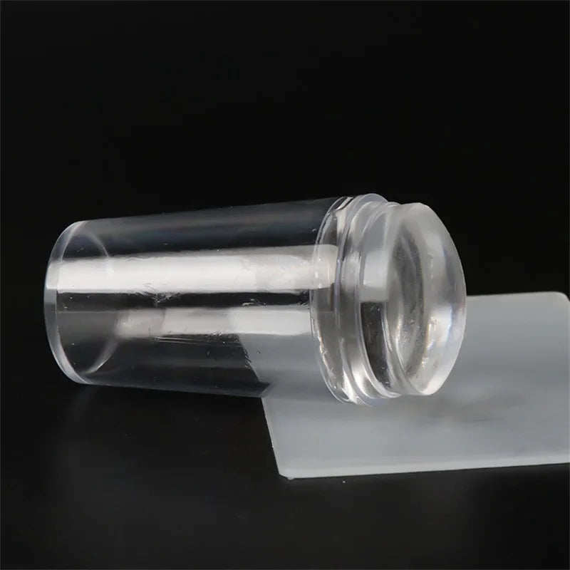 Jelly Silicone Transparent Nail Stamper Set with Scraper Stone's Store