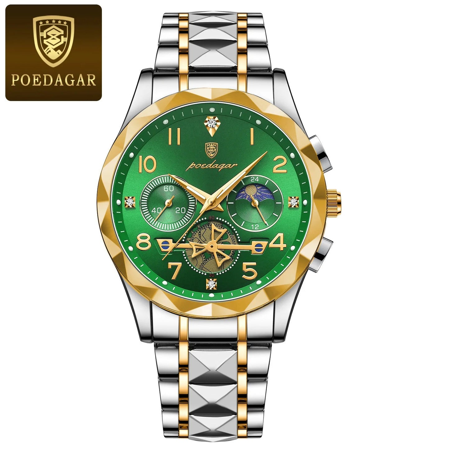 Luxury Business Watch Stylish Waterproof Luminous Timepiece POEDAGAR Official Store