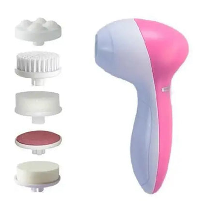 Electric Facial Cleaner 5 IN 1 Face Cleansing Brush Wash Machine Spa